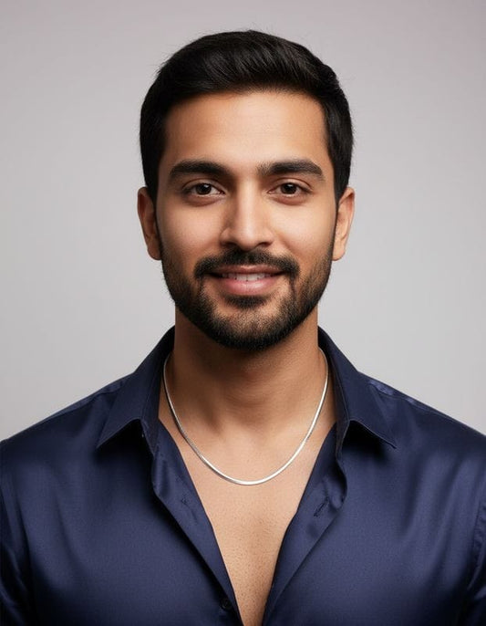 Royal Spike Italian Pure 925 Silver Chain