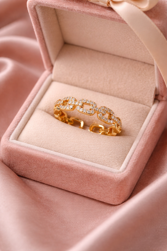 Modern Simplicity With A Personal Touch Anti-Oxidant Ring For Female