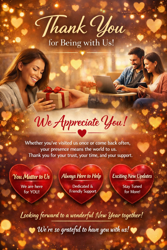 Thank You for Being Part of Our Journey