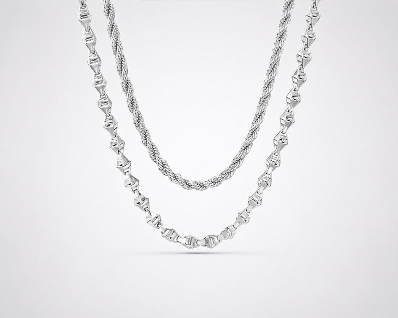 Men in Silver Chain