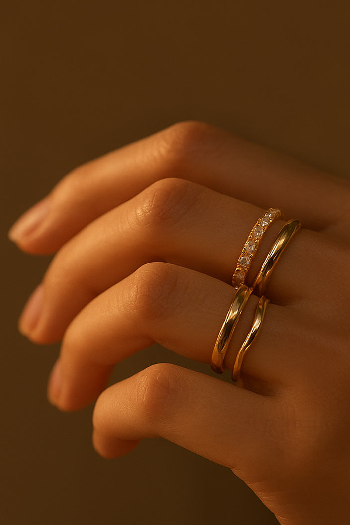 18 K Gold Plated Rings