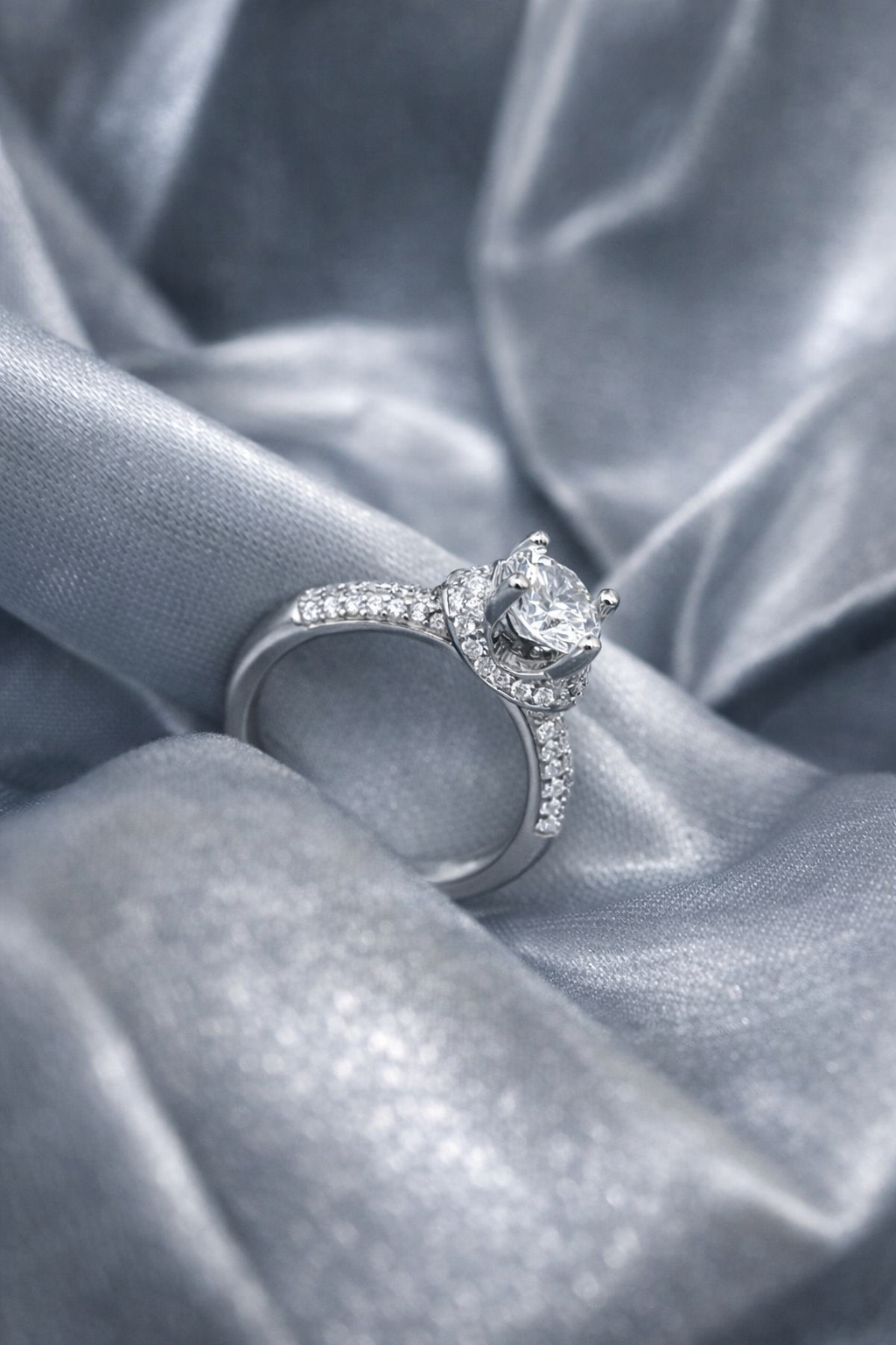 Silver Aura Royal Whisper Ring For Women