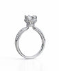 Aurielle Halo Solitaire Ring For Women