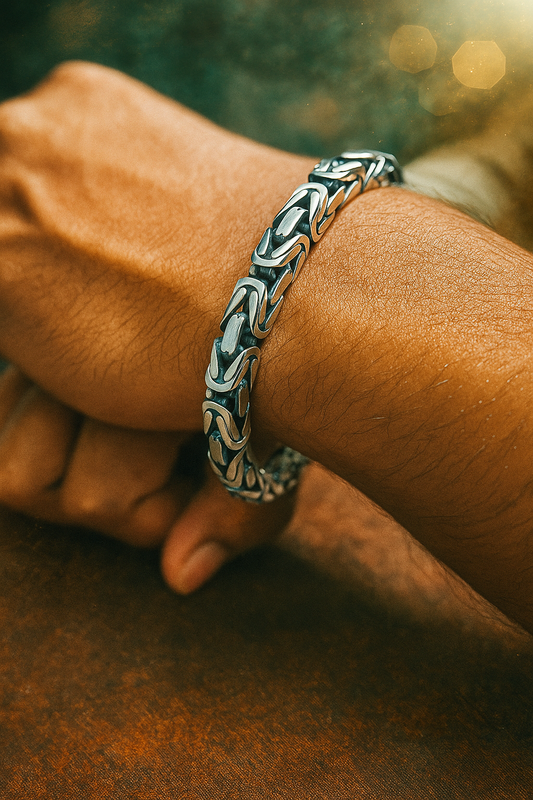 The Viking Forge Men's 925 Silver Bracelet