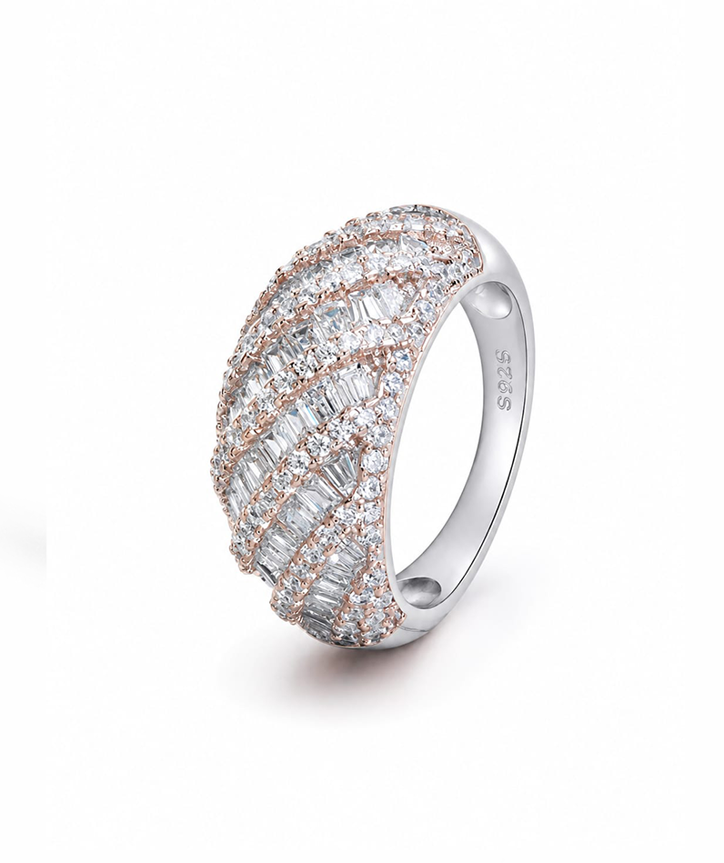 Royal Radiance Silver Female Ring