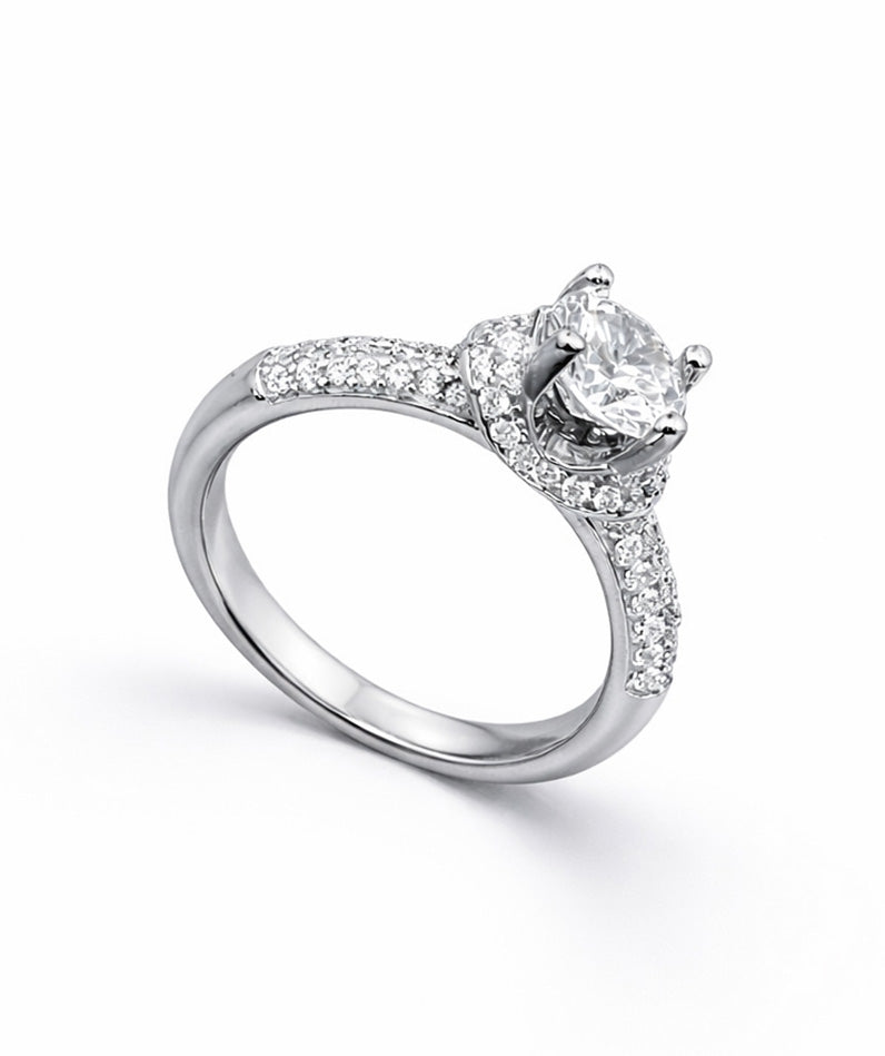 Silver Aura Royal Whisper Ring For Women