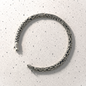 Royal Weave Curb Chain 925 Silver Bracelet with Black Enamel