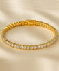 Geometric Bracelet With Zircon Inlay 18K Gold Plated Women's Fashion Jewelry