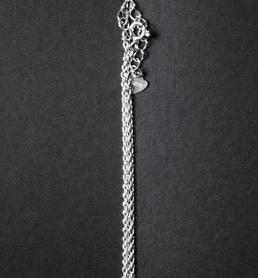 Aurora Petal Drop Necklace 925 Silver For Women