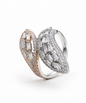 Celeste Twin Leaf Wrap Silver 925 Ring