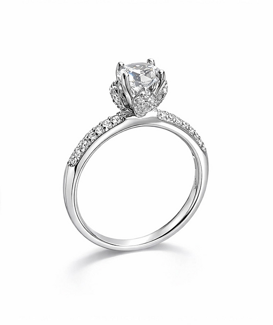 Sparkling solitaire Silver 925 Ring For Women