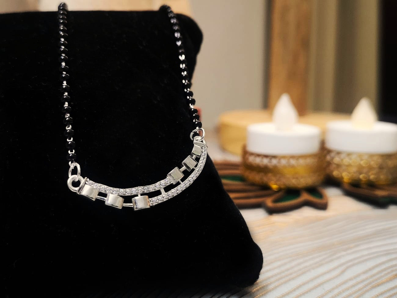 Dazzling Silver Pure 925 Suhaagn Mangalsutra by KAAVI