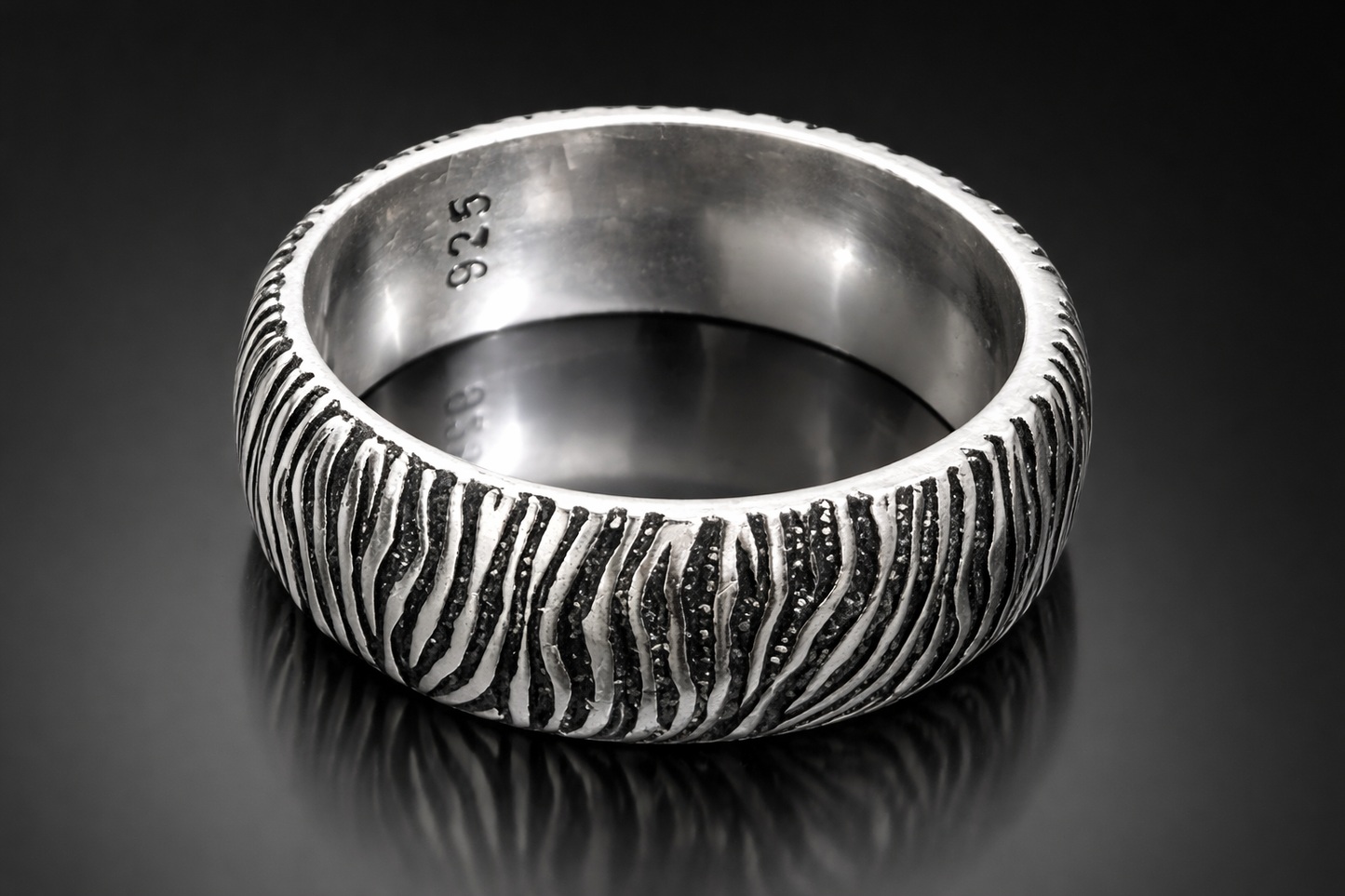 Zorvix Silver Ring Band For Men
