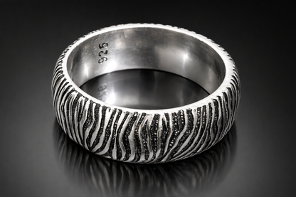 Zorvix Silver Ring Band For Men