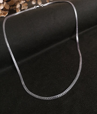 Everyday Frizzycompact Oxidized Men's 925 Silver Chain