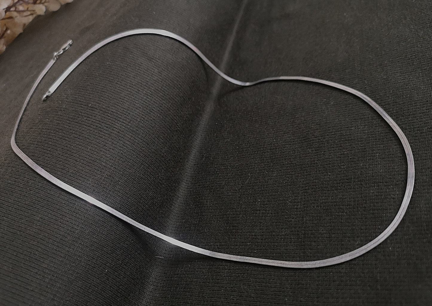 Men's Herringbone Pure 925 Silver Chain