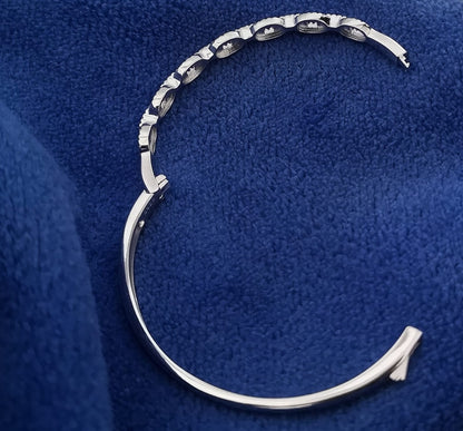 Infinity Grace 925 Silver Bracelet CZ Stones For Women