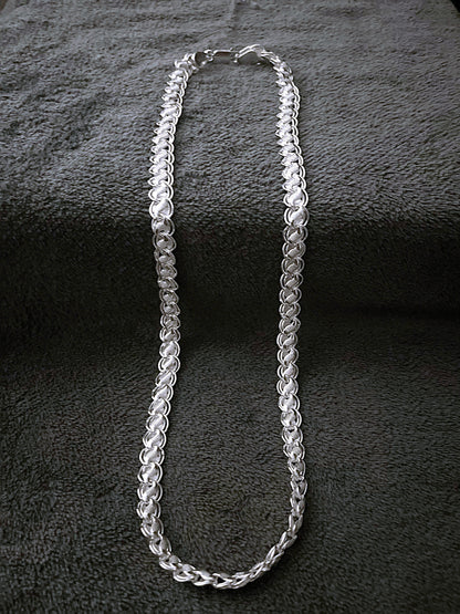Lotus Silver 925 Men's Chain by KAAVI JEWELLERRS