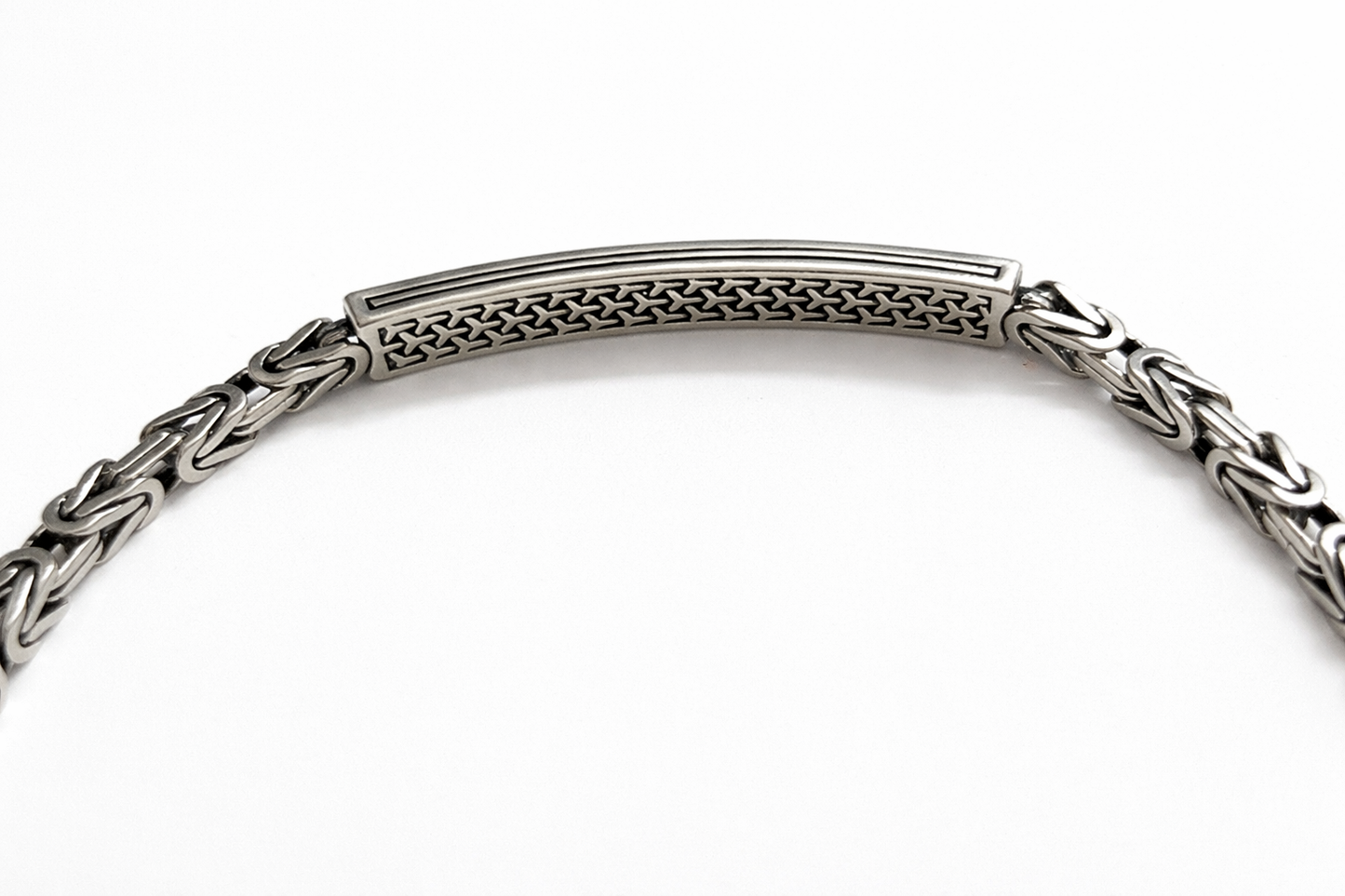 Classic 925 Silver bracelet with Orange-Red Gemstones For Mens