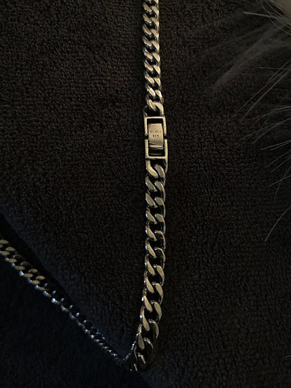 Frill Italian Cuban Linkage 925 Silver Chain by KAAVI JEWELLERRS