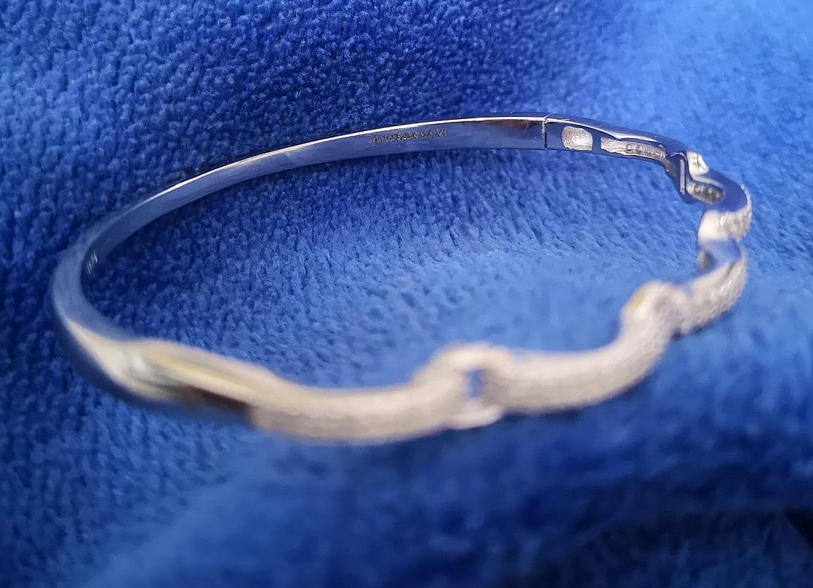 Infinity Grace 925 Silver Bracelet CZ Stones For Women