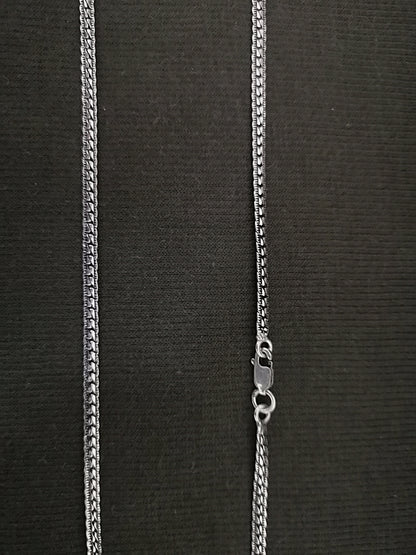 Everyday Frizzycompact Oxidized Men's 925 Silver Chain