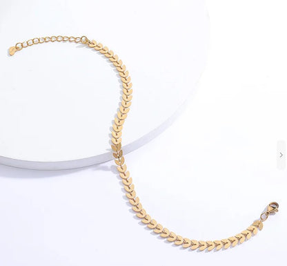 Bliss Butterfly Female Anklet 18K Gold Plated