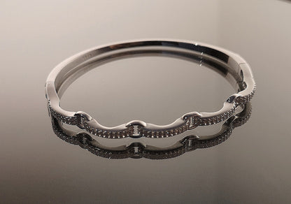 Women Floral Cuban Bracelet