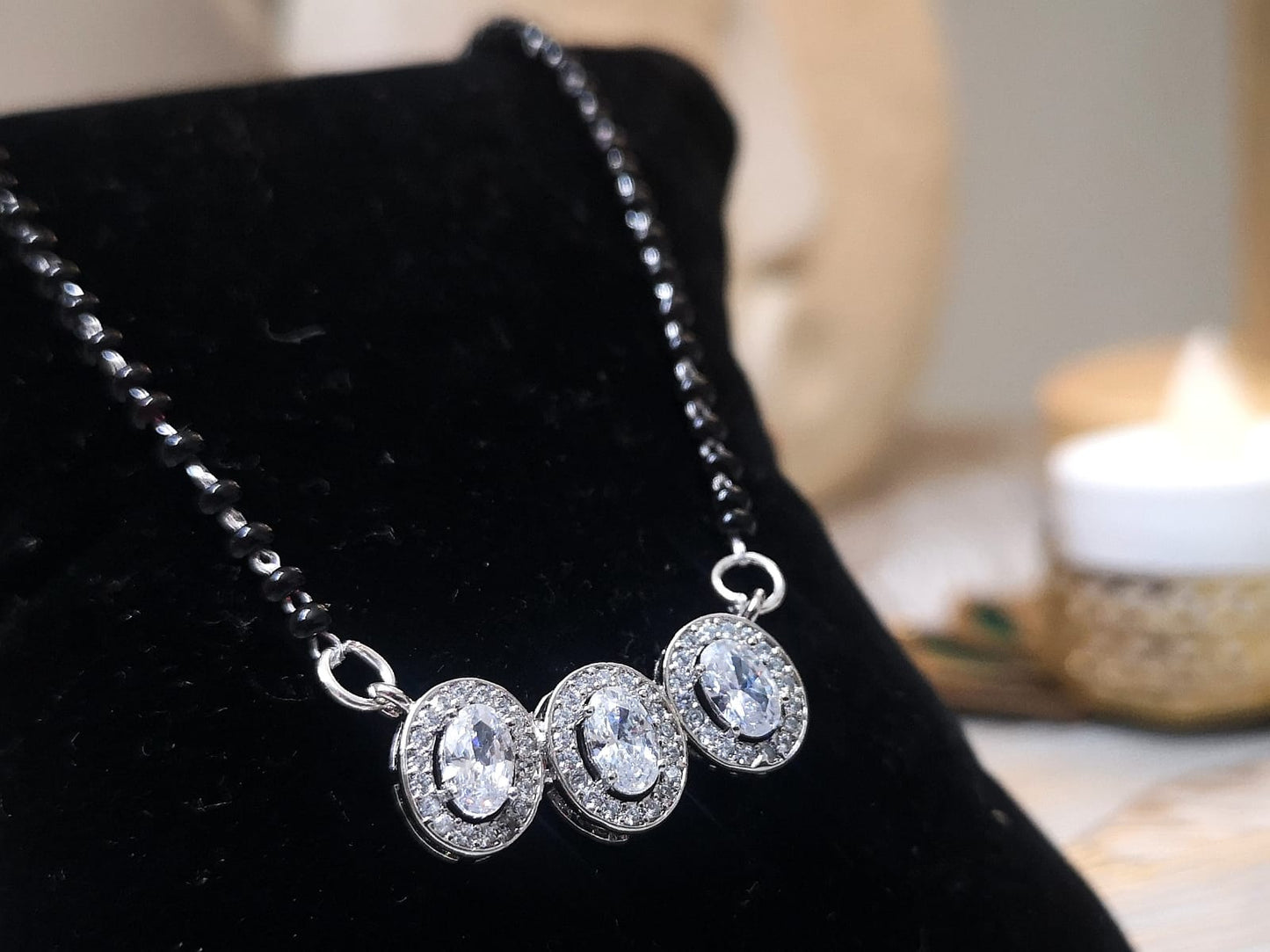 Eternal Bond 925 Silver Circle Women Mangalsutra