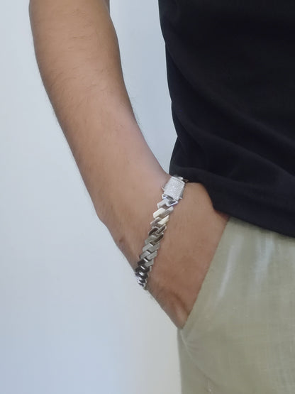 Men's Iced Out Cuban Link Bracelet