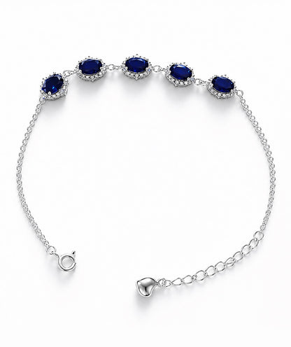 Aurielle Violet Silver Bracelet