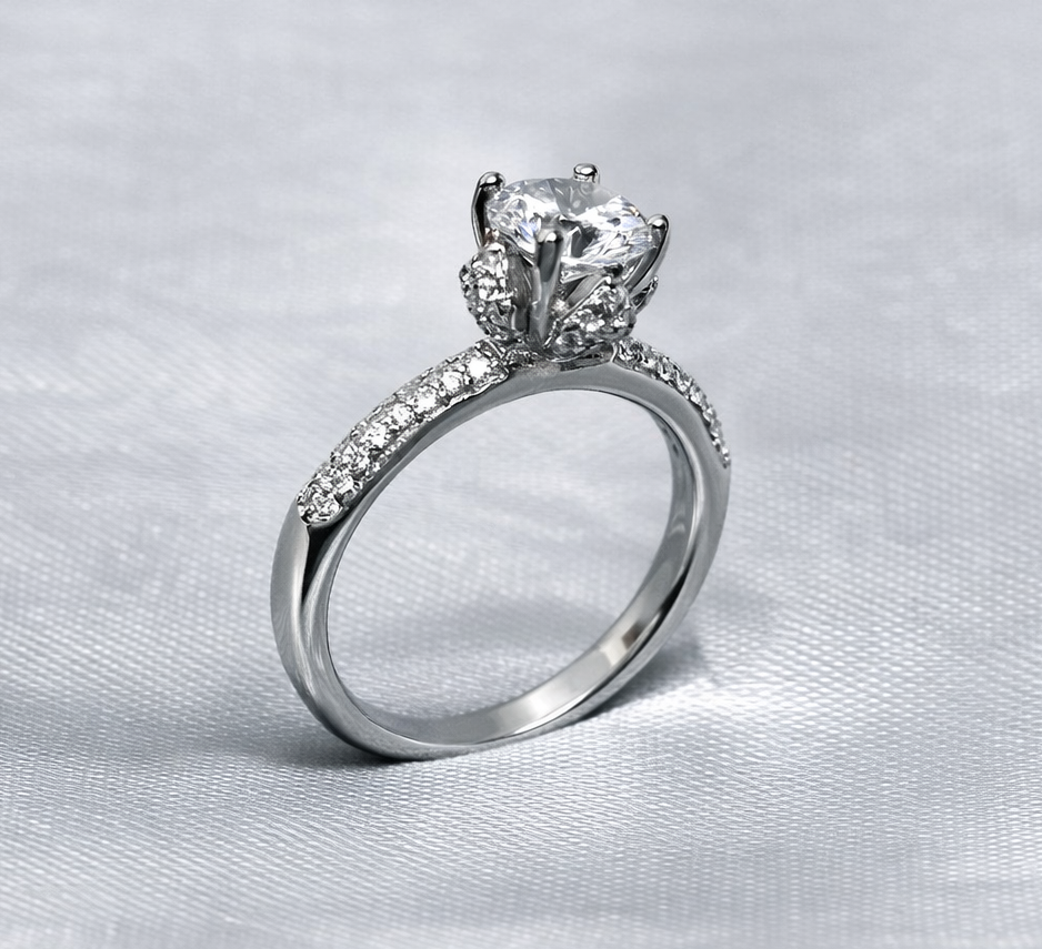 Sparkling solitaire Silver 925 Ring For Women