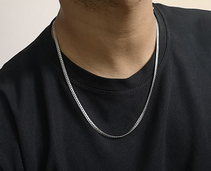 Everyday Frizzycompact Oxidized Men's 925 Silver Chain