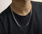 Everyday Frizzycompact Oxidized Men's 925 Silver Chain
