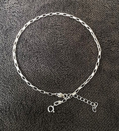 KAAVI Women's Cuban 925 Silver chain Anklet