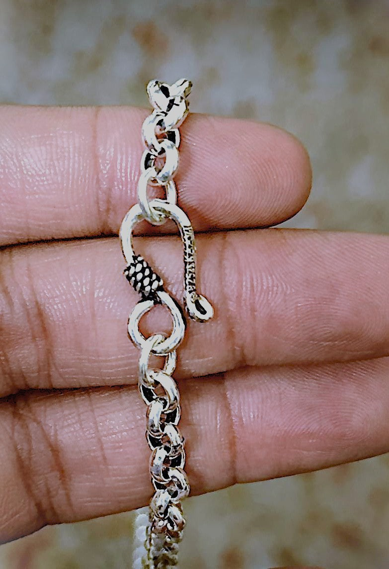 Round Spike 925 Pure Silver Chain