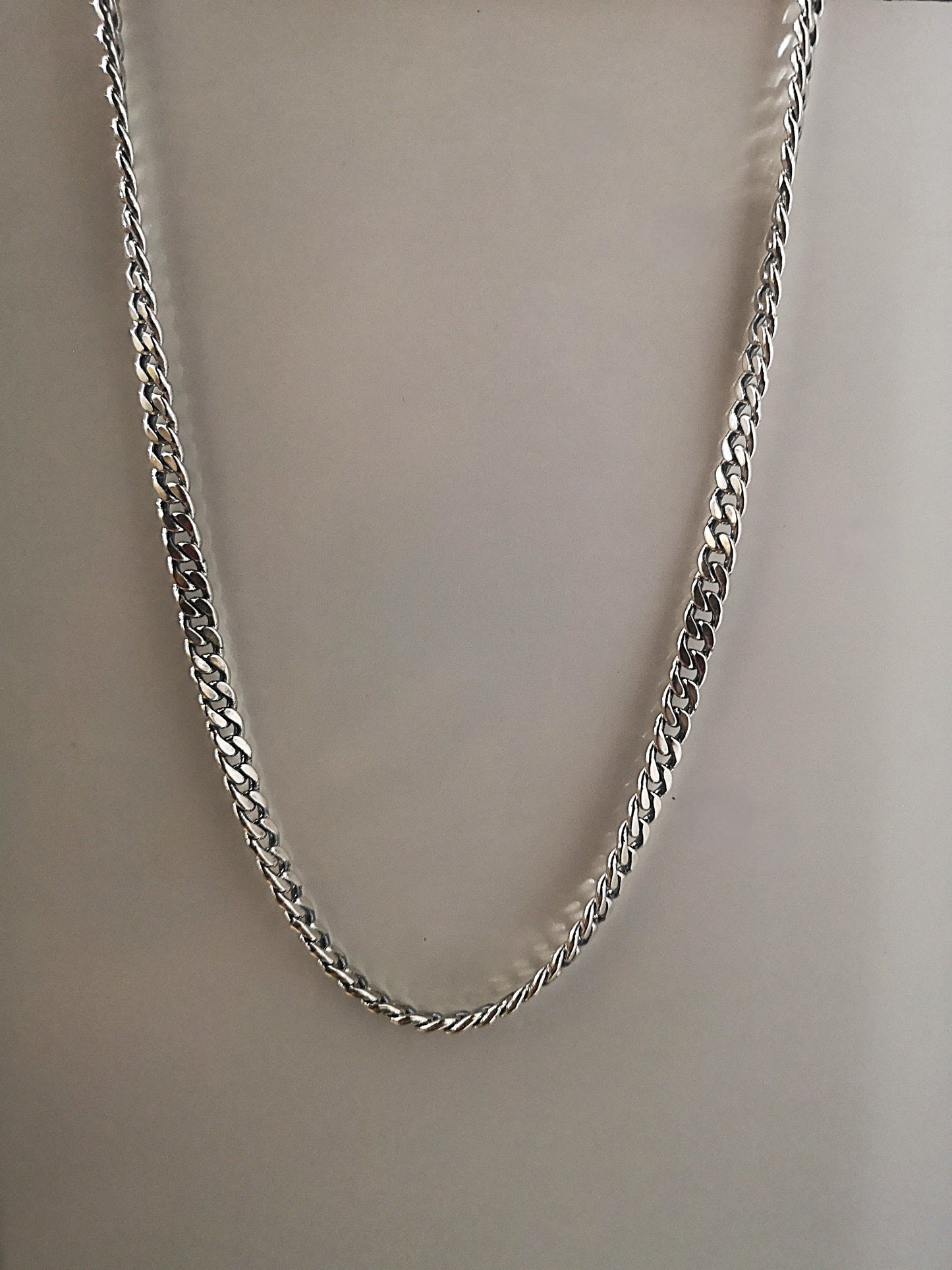 Frill Italian Cuban Linkage 925 Silver Chain by KAAVI JEWELLERRS
