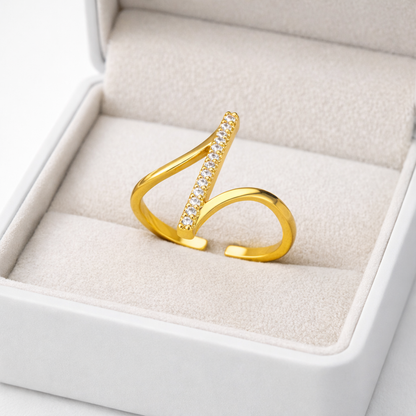 Titanium Steel Zirconia Durable Color Women's Ring