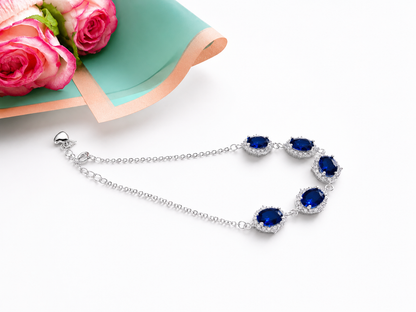 Aurielle Violet Silver Bracelet