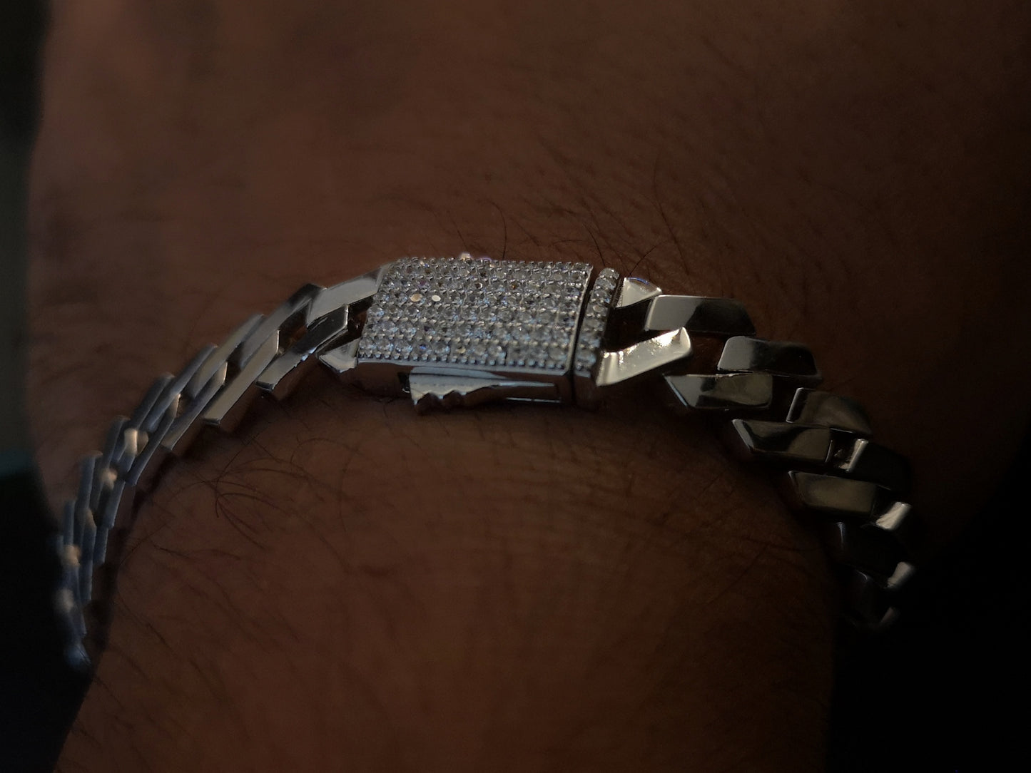 Men's Iced Out Cuban Link Bracelet