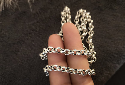 Round Spike 925 Pure Silver Chain