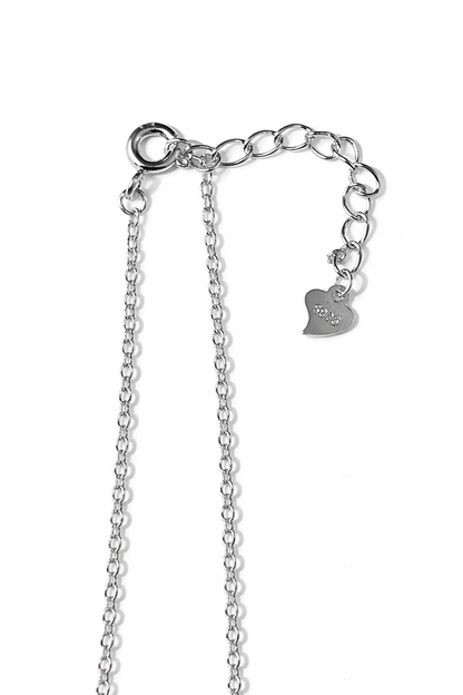 Celeste Leafy Spark 925 Silver Pendant with Chain Necklace