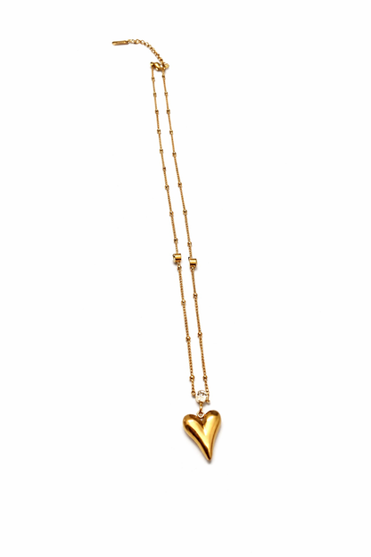 Golden Embrace Heart Necklace For Women