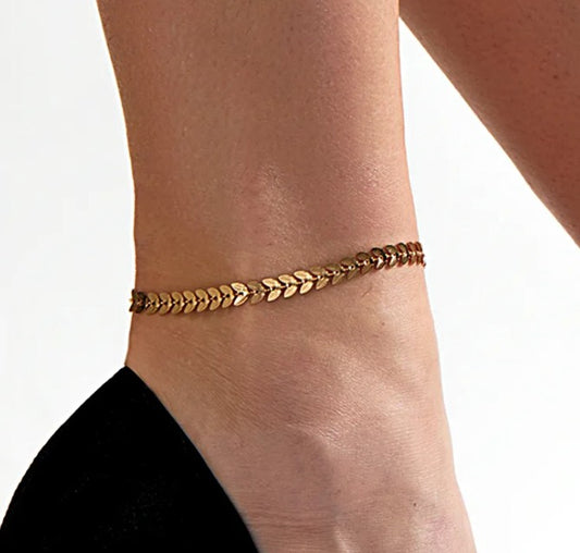 Bliss Butterfly Female Anklet 18K Gold Plated