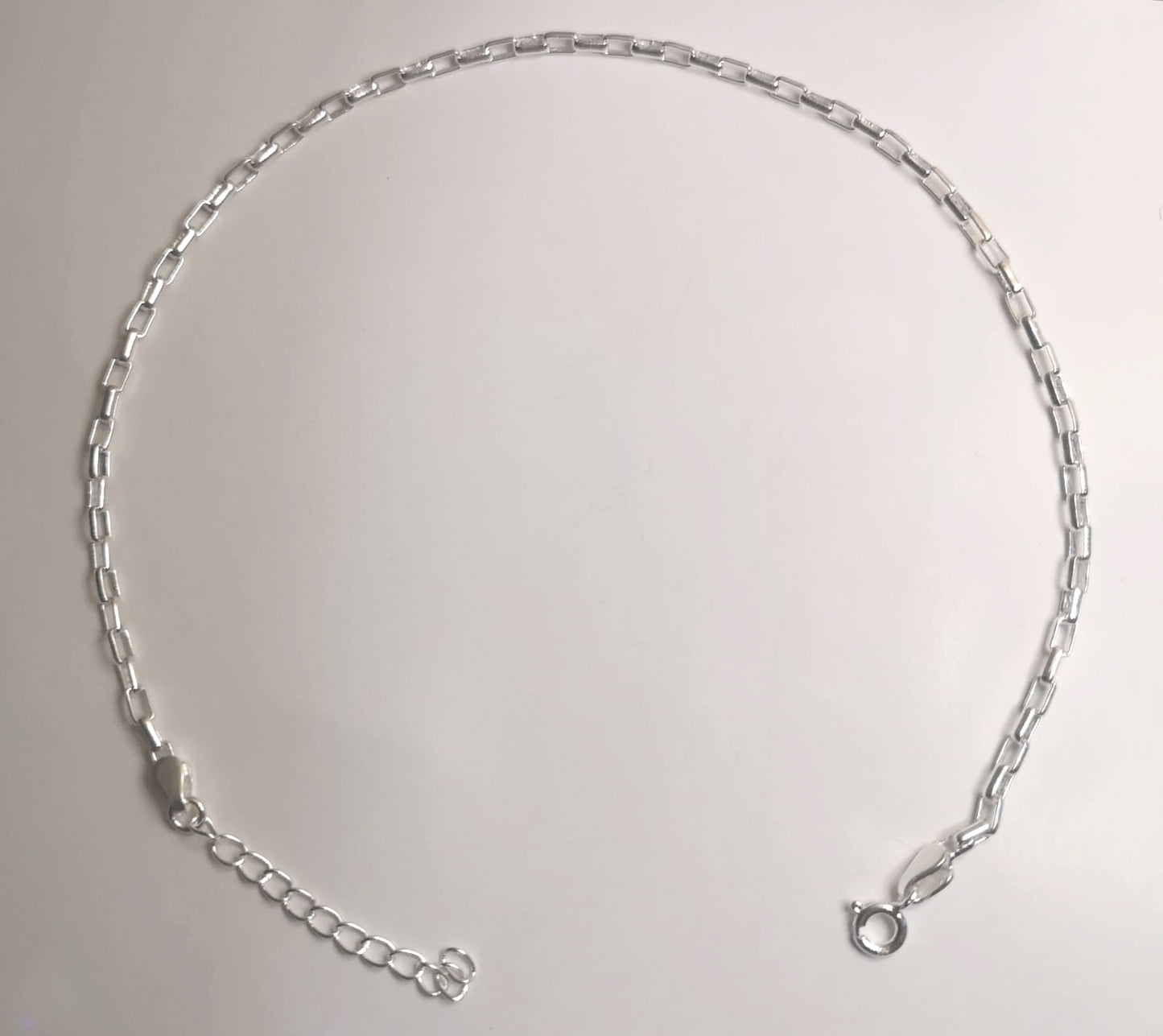 KAAVI Women's Cuban 925 Silver chain Anklet