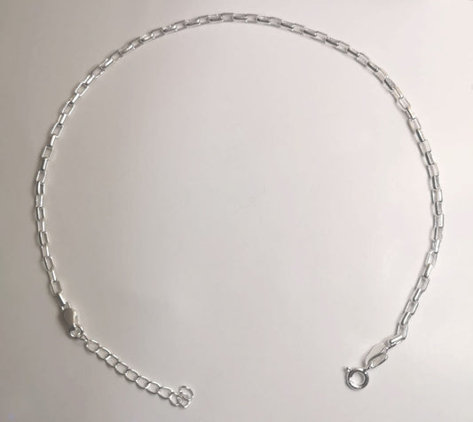 KAAVI Women's Cuban 925 Silver chain Anklet