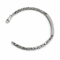 Classic 925 Silver bracelet with Orange-Red Gemstones For Mens