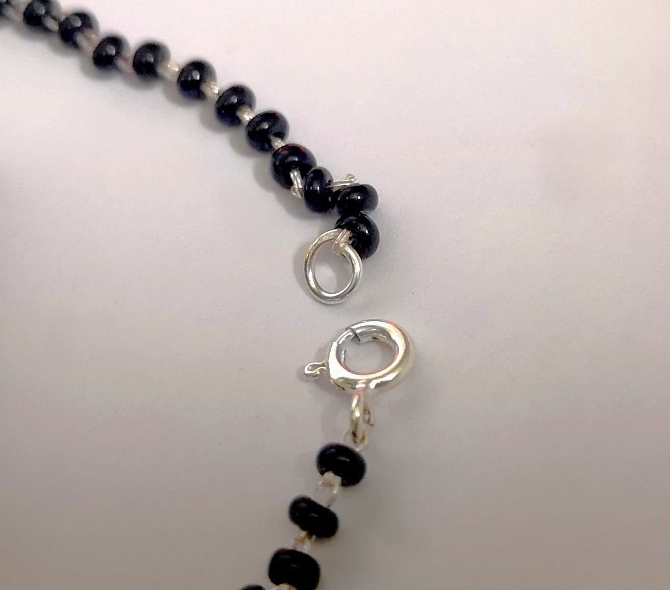 KAAVI Three Heart Mangalsutra Pure 925 Silver