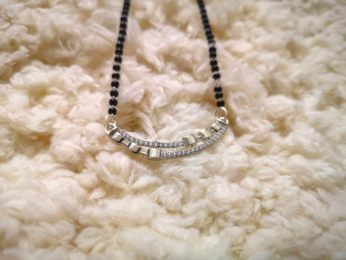 Dazzling Silver Pure 925 Suhaagn Mangalsutra by KAAVI