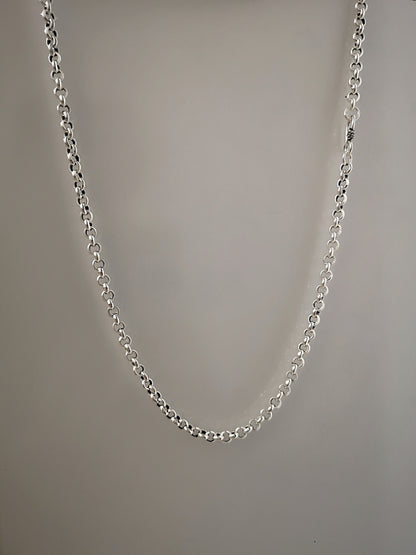 Round Spike 925 Pure Silver Chain